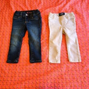 Children's place and Old Navy jeans Sizes 2T and 18-24 months